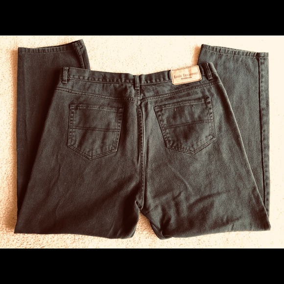 Men's Straight leg Black Jeans - Picture 3 of 3